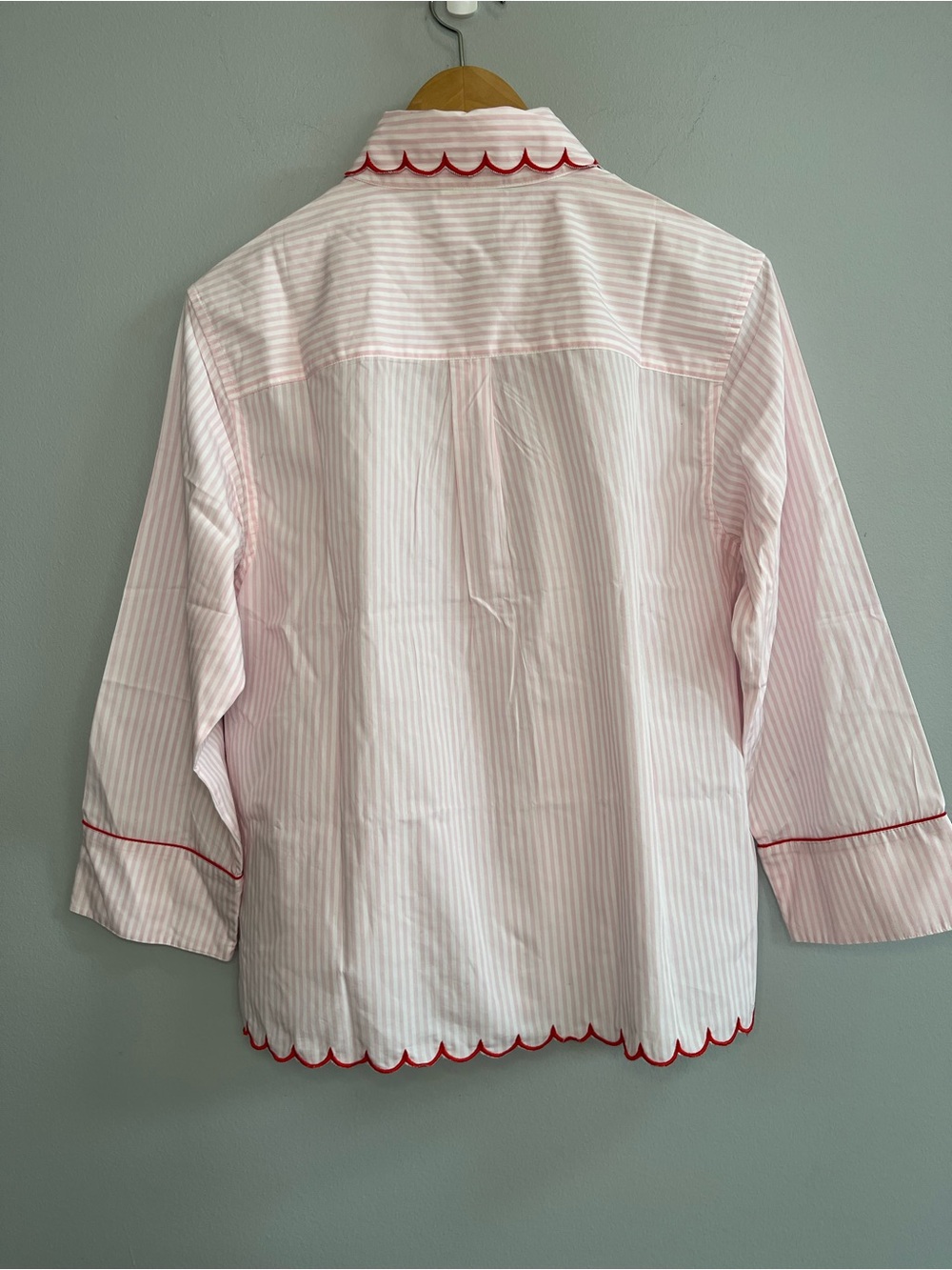 LAKE x Atlantic Pacific Lottie Cotton Pajama Set Size Medium Primrose Stripe - Picture 6 of 11